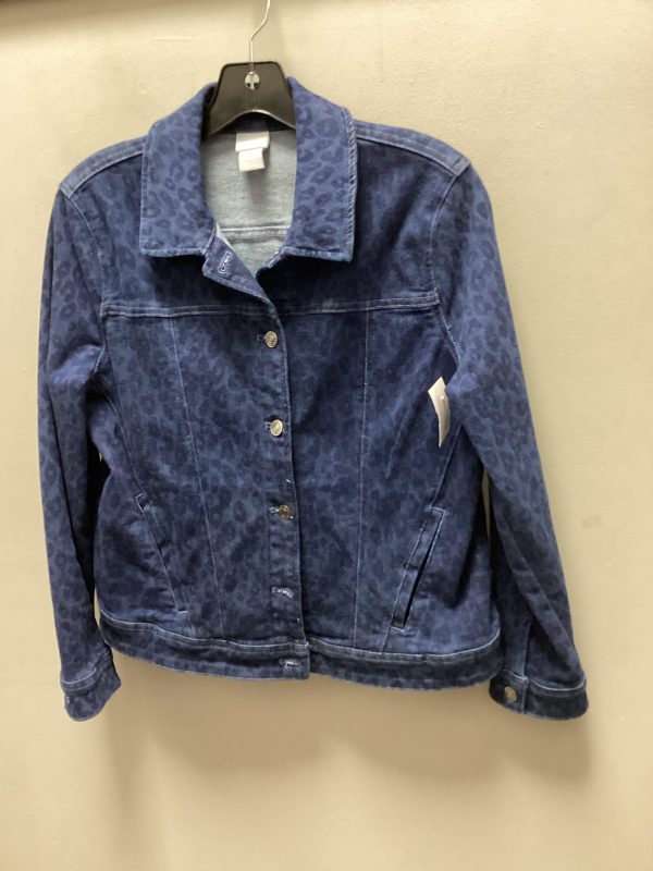 Jacket Denim By Chicos In Blue Denim, Size: M Online now