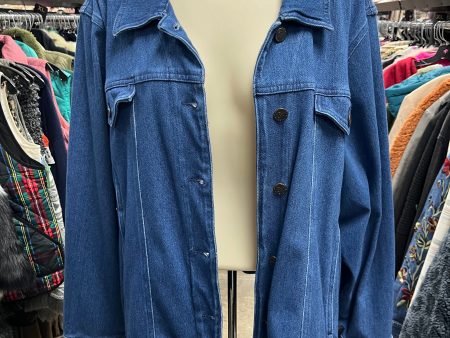 Jacket Denim By Coldwater Creek In Blue Denim, Size: 2x For Discount