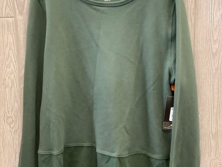 Athletic Top Long Sleeve Collar By Avia In Green, Size: 3x Hot on Sale