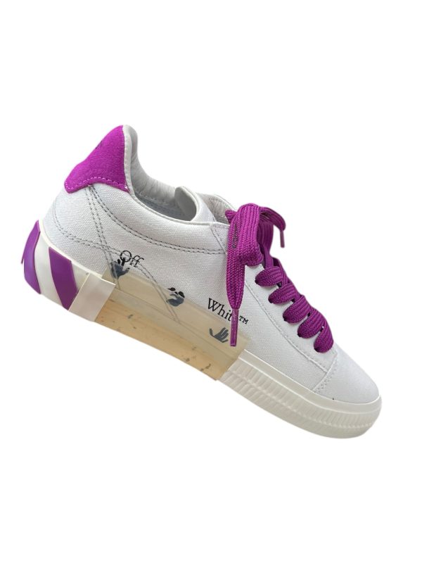 Shoes Luxury Designer By Off-white In Purple & White, Size: 7 Cheap