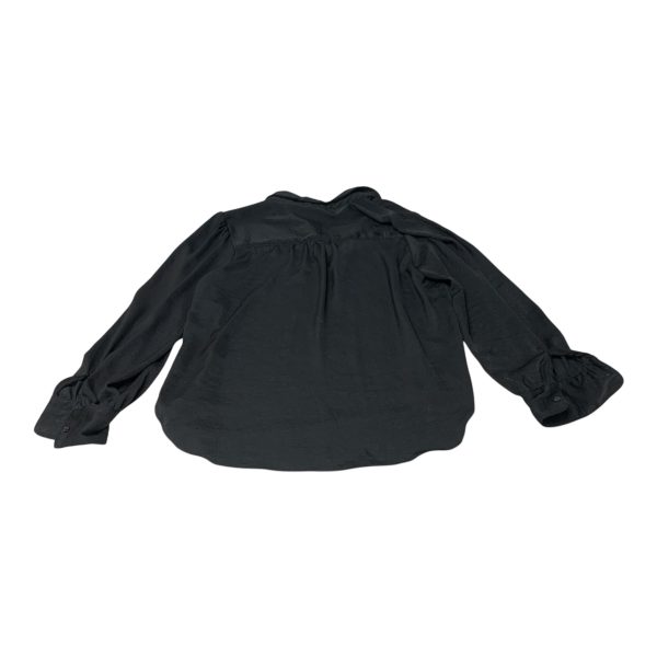 Blouse Long Sleeve By Banana Republic In Black, Size: M Sale