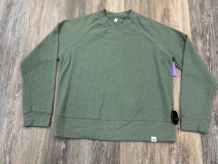 Athletic Sweatshirt Crewneck By 7 Diamonds In Green, Size: Xs Supply