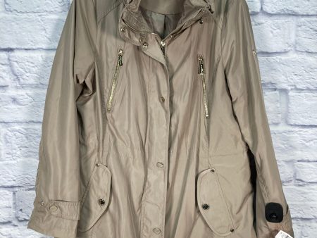 Jacket Windbreaker By Michael By Michael Kors In Tan, Size: Xl on Sale