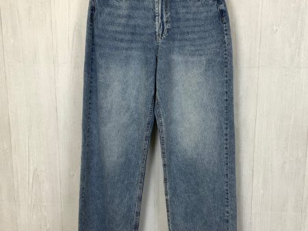 Jeans Wide Leg By Clothes Mentor In Blue Denim, Size: 10 Cheap