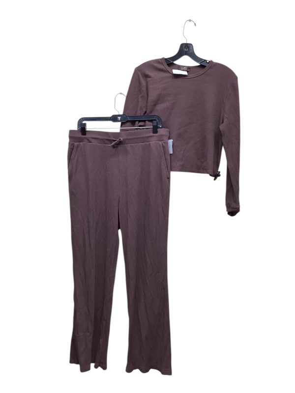 Pajamas 2pc By Clothes Mentor In Brown, Size: Xl Hot on Sale