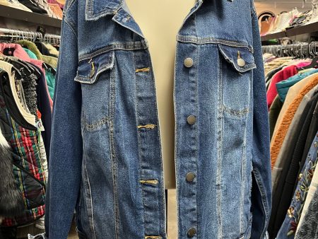 Jacket Denim By Universal Thread In Blue Denim, Size: 2x For Discount