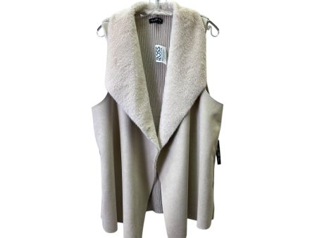 Vest Faux Fur & Sherpa By Twelfth Love In Beige, Size:3X Online Hot Sale