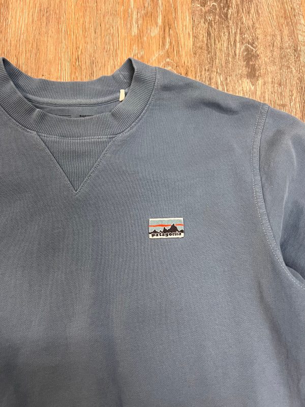 Athletic Sweatshirt Crewneck By Patagonia In Blue, Size: S Online