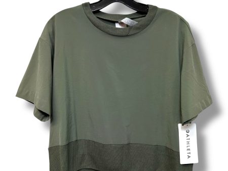 ZEPHYR CROP TEE Athletic Top Short Sleeve By Athleta In Green, Size: S Sale