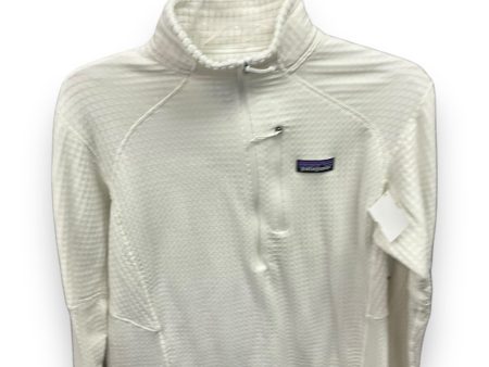 Athletic Top Long Sleeve Collar By Patagonia In Ivory, Size: L For Discount