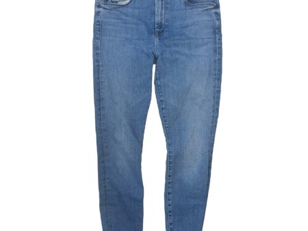 High Waisted Looker Ankle Fray Jeans By Mother In Hey Sun, Size: 8 29 Online Hot Sale