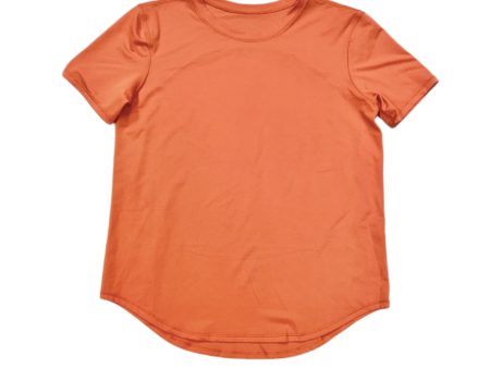 Athletic Top Short Sleeve By Lululemon In Orange, Size: S Hot on Sale