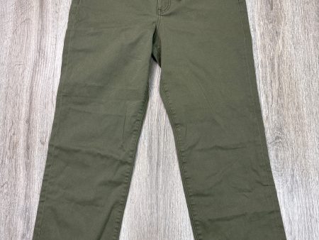 Jeans Straight By Express In Green Denim, Size: 10 Online Sale