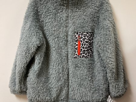 Jacket Faux Fur & Sherpa By Clothes Mentor In Blue, Size: M on Sale