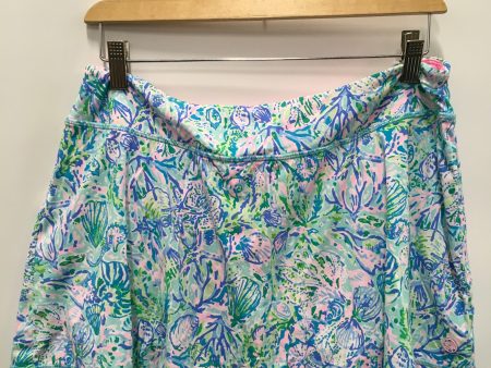 Skort Designer By Lilly Pulitzer In Blue & Green, Size: L Online Hot Sale